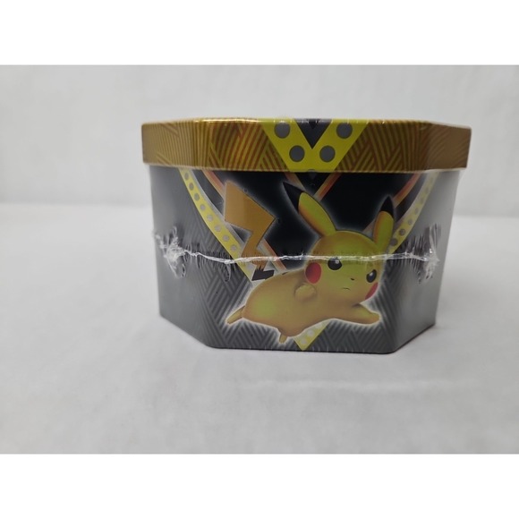 2020 Nintendo Pokémon V Powers Tin Trading Card Game Pikachu V Tin - Picture 5 of 5